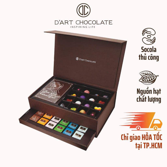 D'Art Chocolate 2-tier premium chocolate box