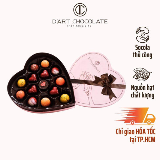 D'art heart Chocolate box -12 count