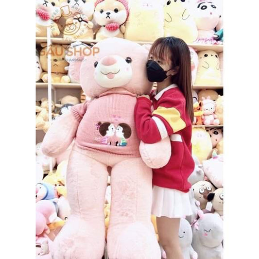 Big pink teddy bear